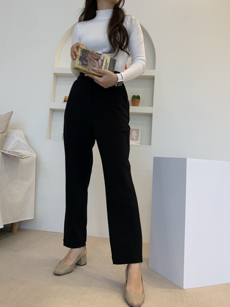 데일리룩코디 라떼룩 일자핏슬랙스추천