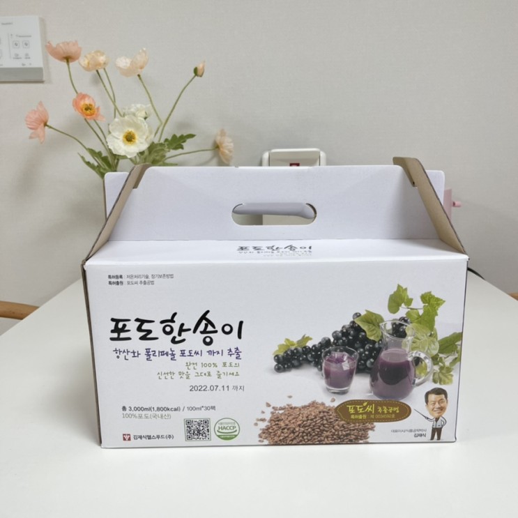김재식헬스푸드 포도한송이 포도즙🍇 / 내돈내산 후기 / 포도 효능 10가지