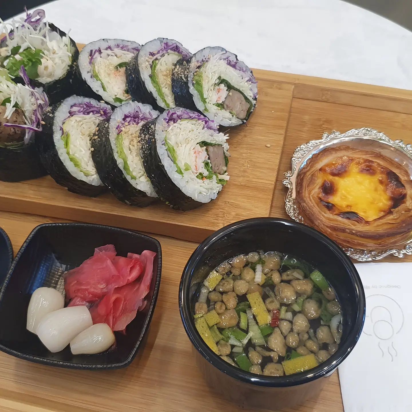 #소풍경김밥 #위례김밥 #위례카페 #에그타르트
