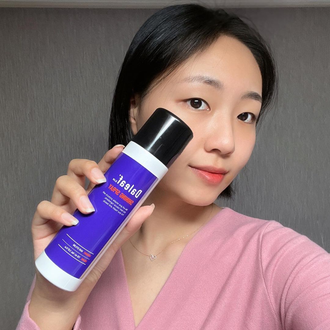 김가은 맞팔해요🥰 칼맞팔 소통💖’s Instagram post: “#광고 ✨달리프 글램 샤이닝 스프레이✨ 울님들 모발관리 잘 하고 계신가요? 저는 이번에 단발로 머리를 컷트해서 그런지 머리가 너무