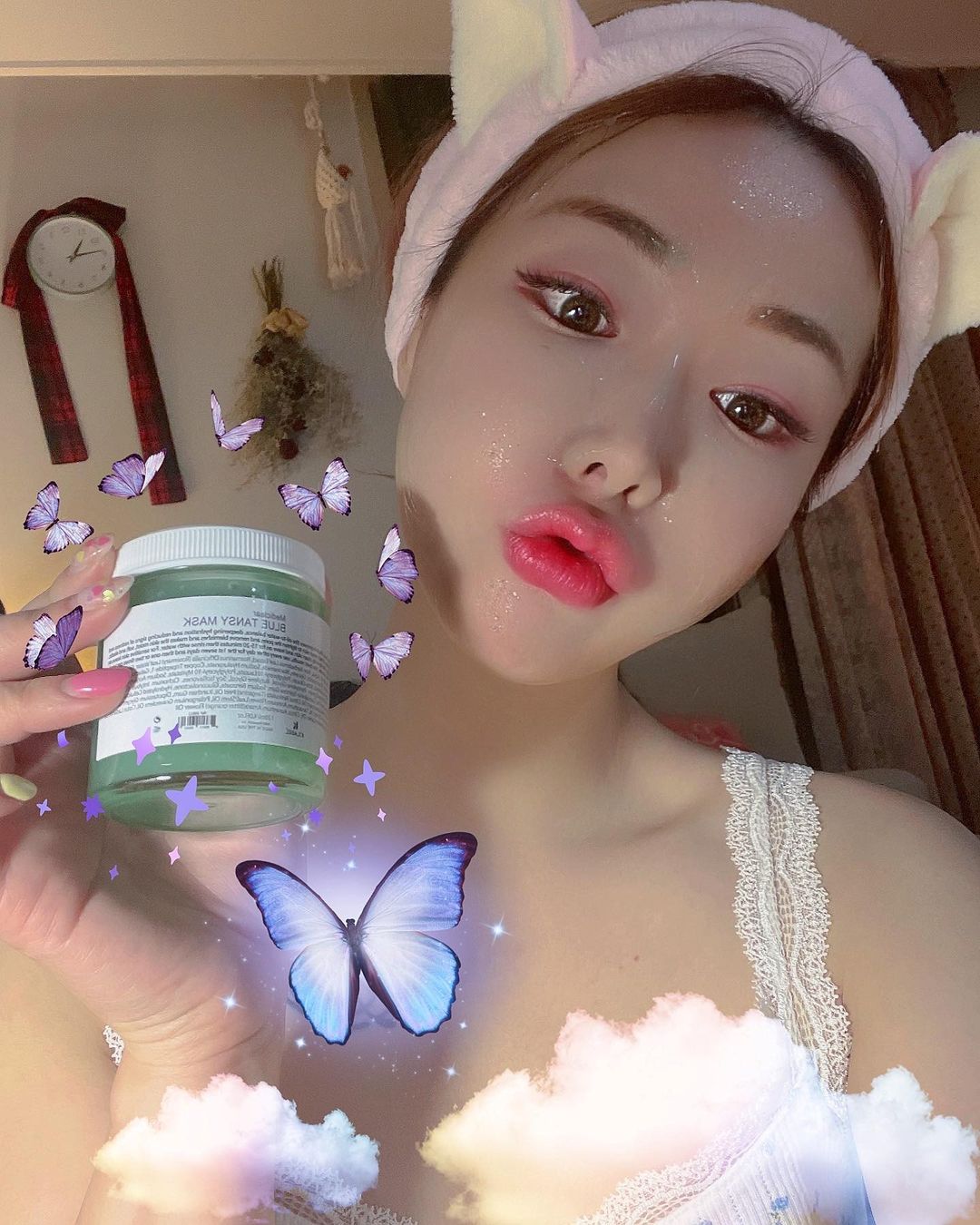하뜨하뚜하트요정ʚ♥ɞ on Instagram: “#협찬 🧏🏻‍♀️🧏🏻‍♀️💙 . . 키라벨 욕마스크 ㅆ ㅓ보기💙 트러블나고간지러움피부에올리니까 ㅅㅣ웜한하브향ㄱㅣ에호 ㅏ하하면서살짝씩