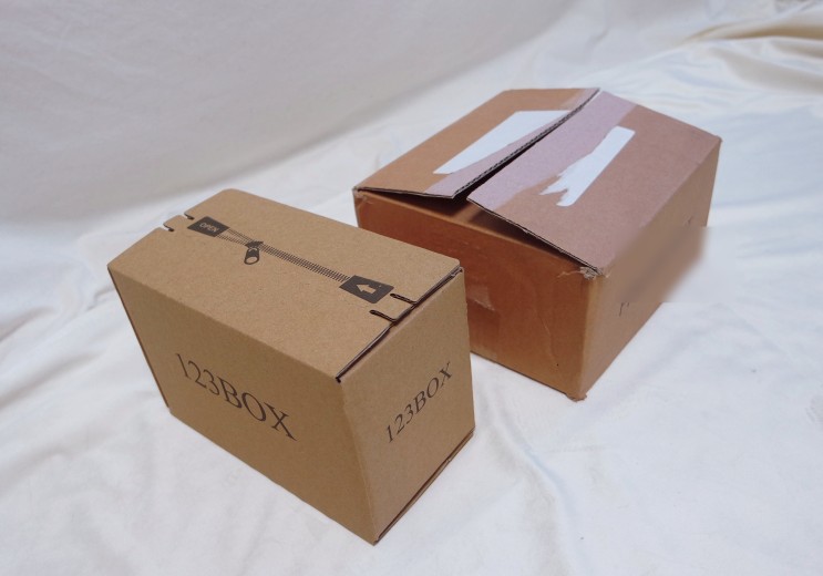 조용한박스를 소개합니다. 택배박스도 기술입니다. 123box의 노테이핑 박스 사용 후기