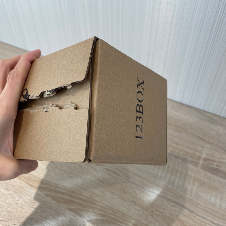 테이프 없이 택배박스 포장 가능한 123box / 노테이핑 박스 / 무소음 택배박스 포장