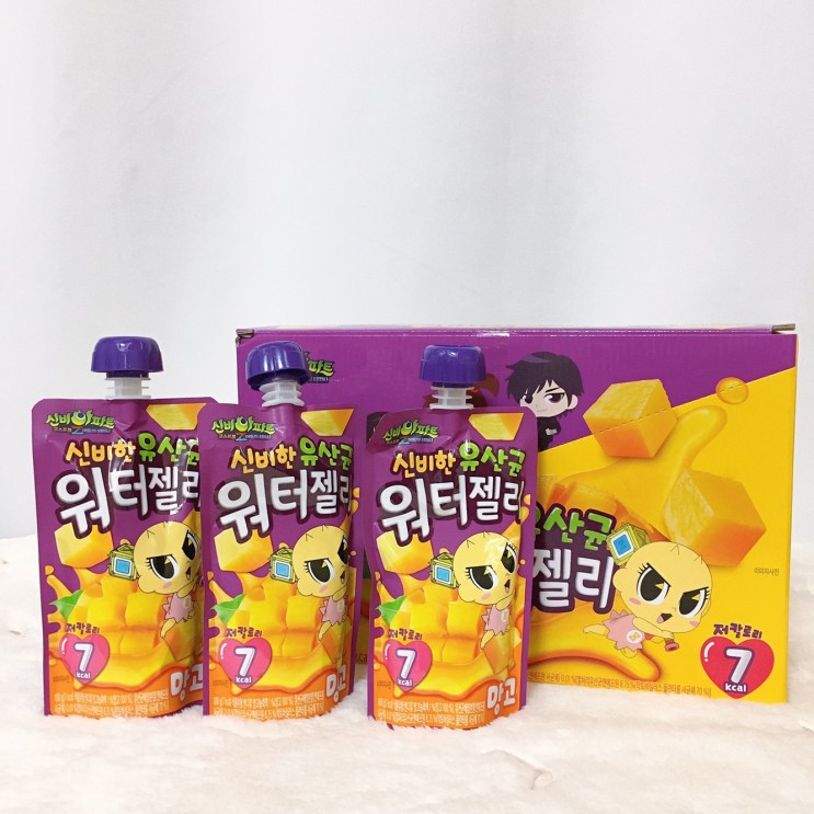 유산균젤리/ 랭킹닭컴X신비아파트 콜라보 과즙팡팡 워터젤리 맛있어요