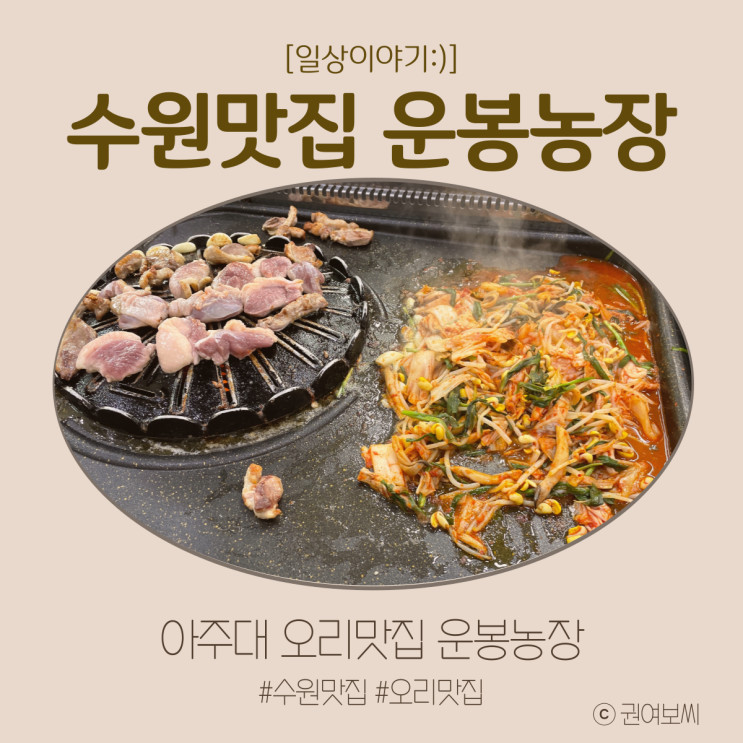 수원맛집 방문기 - 일상이야기:)