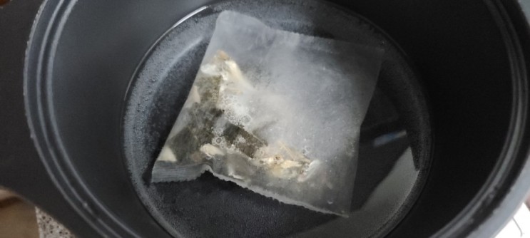 국물팩 바다소리로 맛있는 된장찌개 끓이기