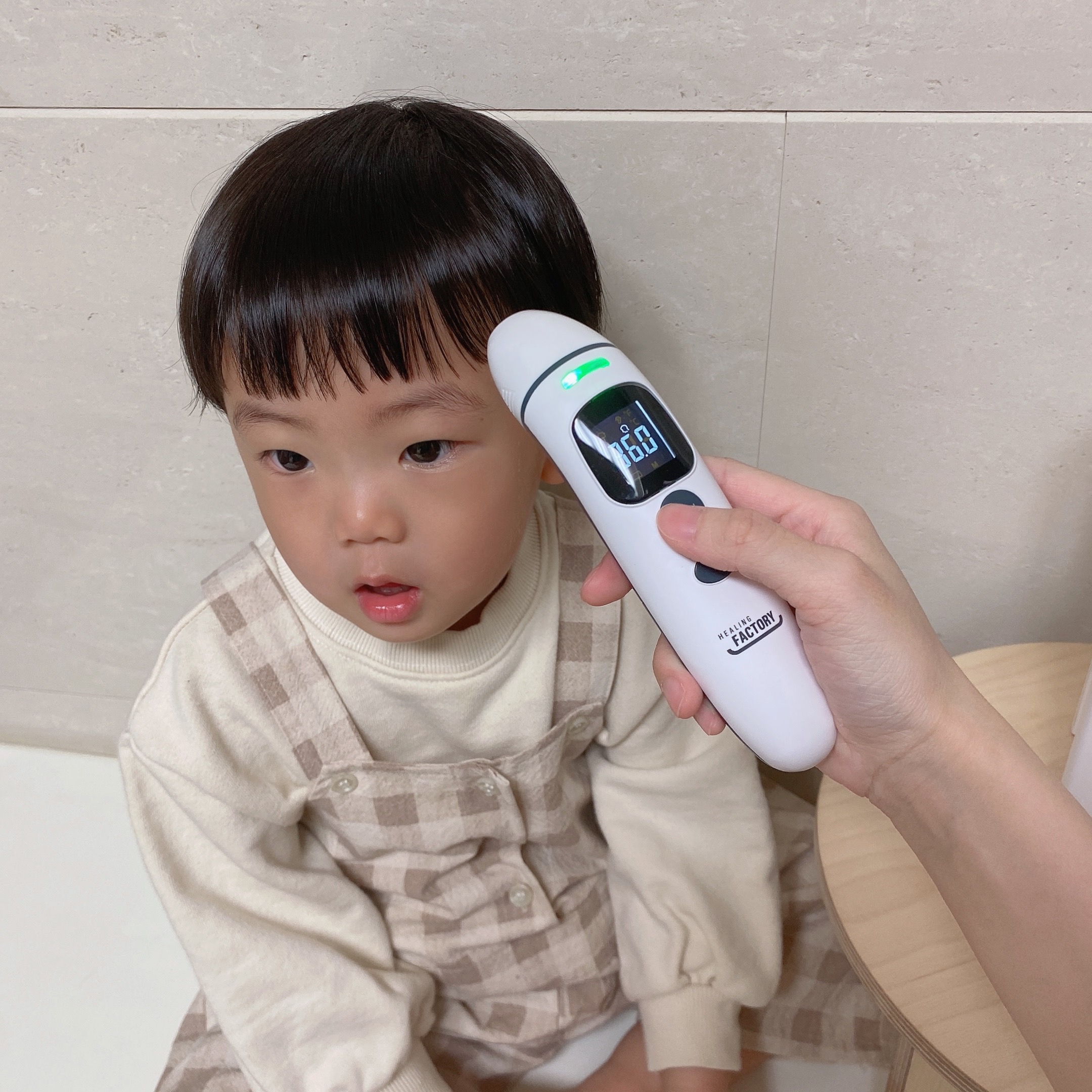 [힐링팩토리] 비접촉 접촉 듀얼 힐링써모 체온계