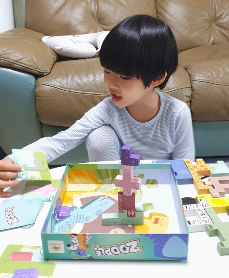 유아 보드게임 주플, 어린이날 선물 추천 동물블럭 쌓기놀이