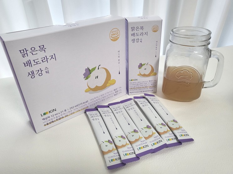 가정의달 선물 추천! 목에 좋은 루킨 맑은목 배도라지생강스틱