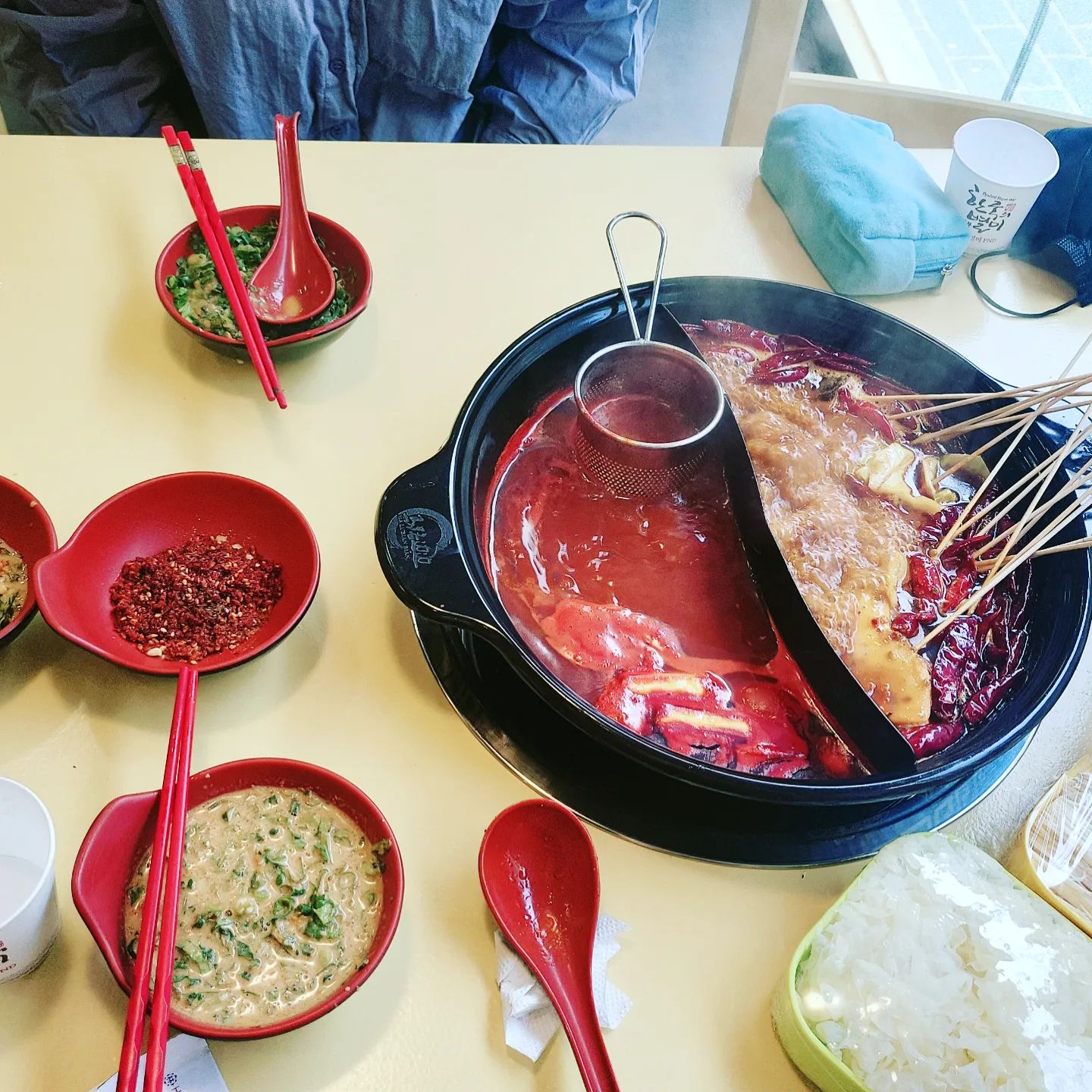 #꼬치훠궈🍲 #비싸긴해도맛있음 #진짜배부르다🐷🐷
