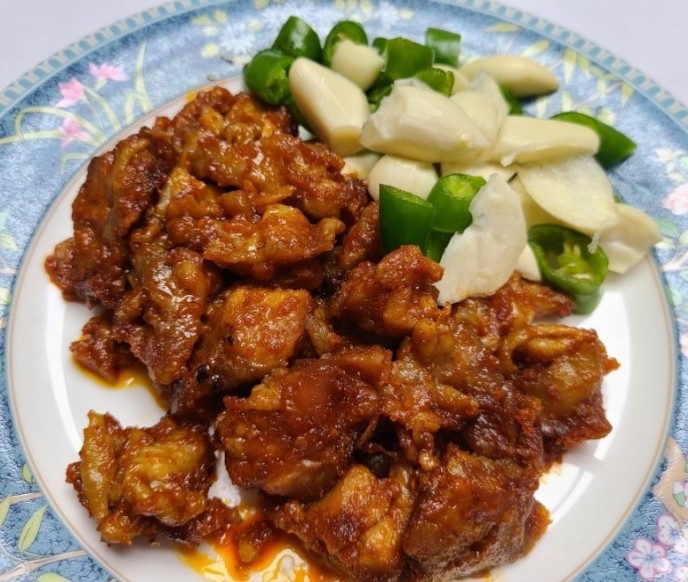 캠핑안주 야식으로도 좋은 한잔애 직화닭오돌뼈