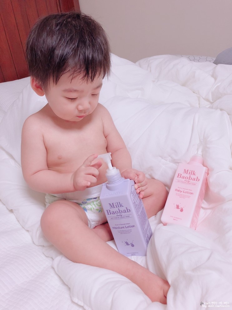 국민아기로션 : 밀크바오밥 베이비 모이스처 로션 좋아요 !