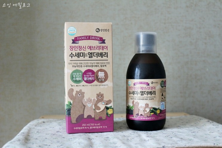 천연감기약 장인정신 에브리데이 수세미 & 엘더베리