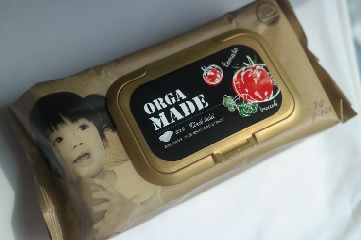 아기물티슈, 안전한 채소물티슈 올가메이드 블랙라벨