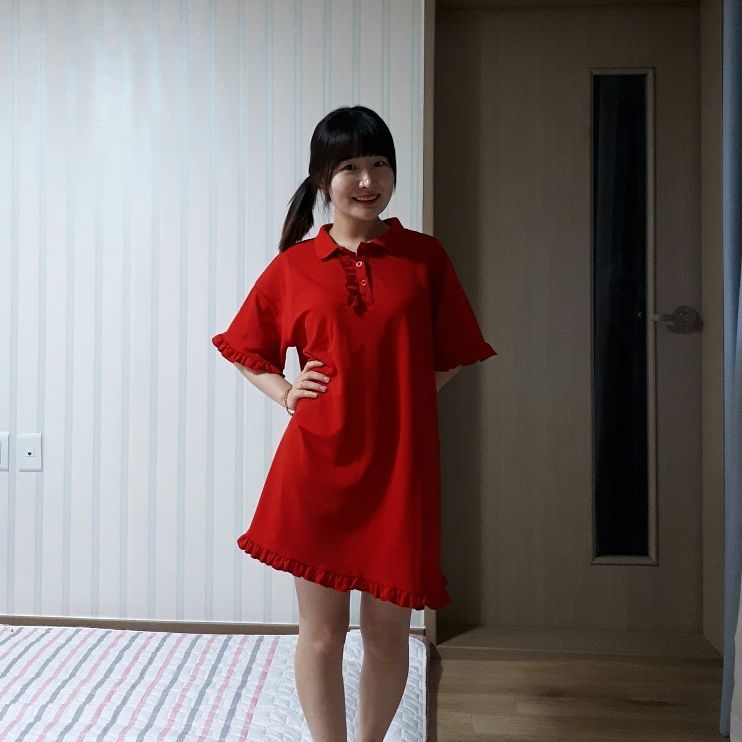 선팔하면맞팔 뷰스타그램 on Instagram: “#첫줄 안녕~ 핑크스터 500원뽑기의 결과는?  예쁜 레드폴로원피스를 받았어요 ♡ 핑크스터 회원이면 누구나 500원 지불 후 참여 가능한 이벤트로 뽑기에 참여하면 25,000원~35,000원 상당의 의류를 랜덤 배송받을 수 있어요! 저렴한 가격에…”