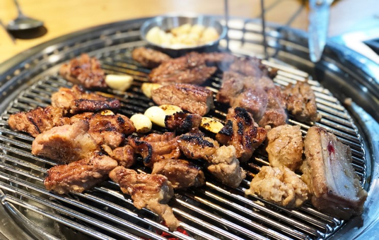 당산역 막국수 맛집 '박명도 메밀 한우정' 막국수와 함께 먹는 갈비가 꿀맛