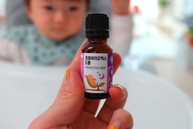 아기유산균 뉴트리원 프로바이오틱스 드롭 액상형 이라서 먹이기 편해요