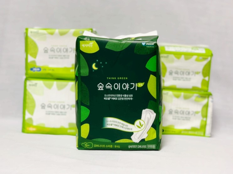 국내제조생리대 예지미인 숲속이야기 Veocel™ 사용후기