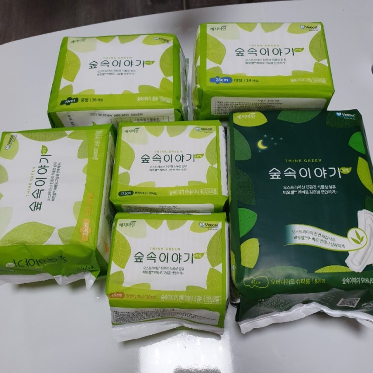 국산생리대 국내제조생리대 예지미인 숲속이야기 천연소재라 믿고 쓴다 직접 사용 후기