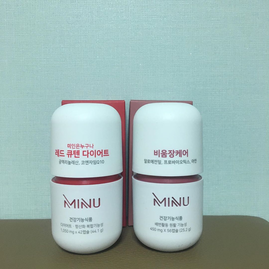 ❤️ 민영 ❤️ on Instagram: “❗️[미누] 레드큐텐 다이어트 + 프로바이오틱스 유산균 비움장케어❗️ . . 레드큐텐은 하루에 2알 비움장케어는 하루에 식후 2알씩 2번씩 매일 챙겨먹었는데 몸도 가벼워지는 느낌이 들어서 꾸준히 먹으면 효과가 있는 제품인거같아요👍👍👍 . *제품 설명…”
