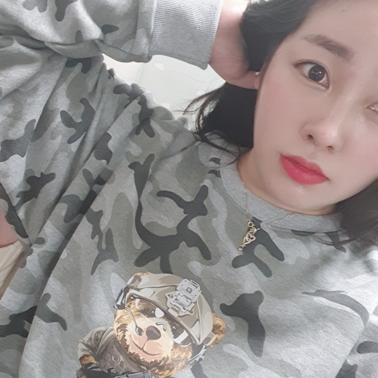 옥스타 밀리터리맨투맨 귀여우면서 시보리가 짱짱해요