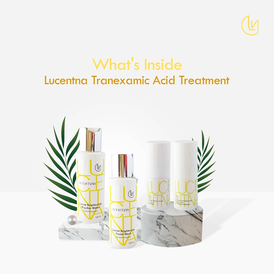 Sebelumnya Anda sudah berkenalan dengan Lucentna Tranexamic Acid Treatment. Yup, paket skincare dari kami memiliki 4 produk yang siap membantu menyelesaikan masalah kulit Anda.

Lucentna Tranexamic Acid Treatment berisi 4 produk high function yakni Lucent Brightening Facial Wash, Lucent Brightening Micellar Water, Lucent Day Cream dan Lucent Night Cream.

Good news, semua produk kami memiliki kandungan Tranexamic Acid dan Galactomyces yang sangat baik untuk kulit. Penasaran dan ingin tahu lebih lanjut? Follow us!

#lucentna #skincare #skincareset #serum #micellar #moisturizer #daycream #nightcream #skincareroutine #skincareindonesia