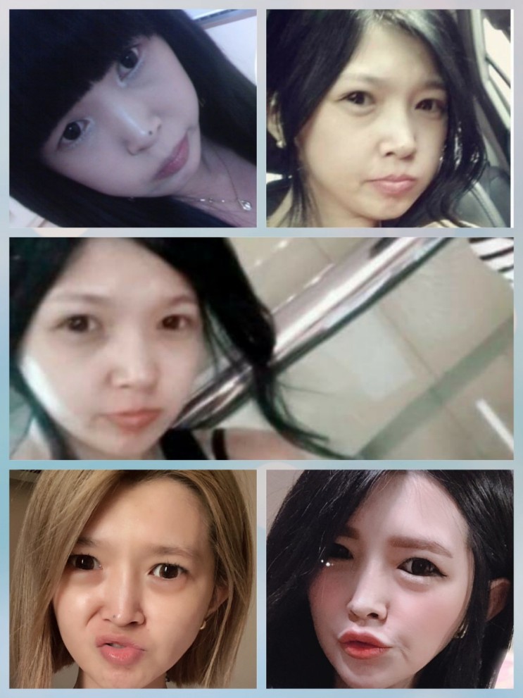 피스연장과 단발후 휴식중