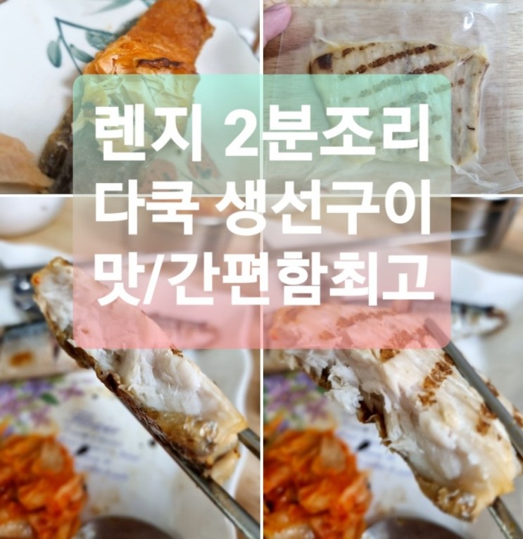 다쿡 다이어트 간편식 생선요리 다이어트앤쿡 전자렌지로 해먹는 생선구이