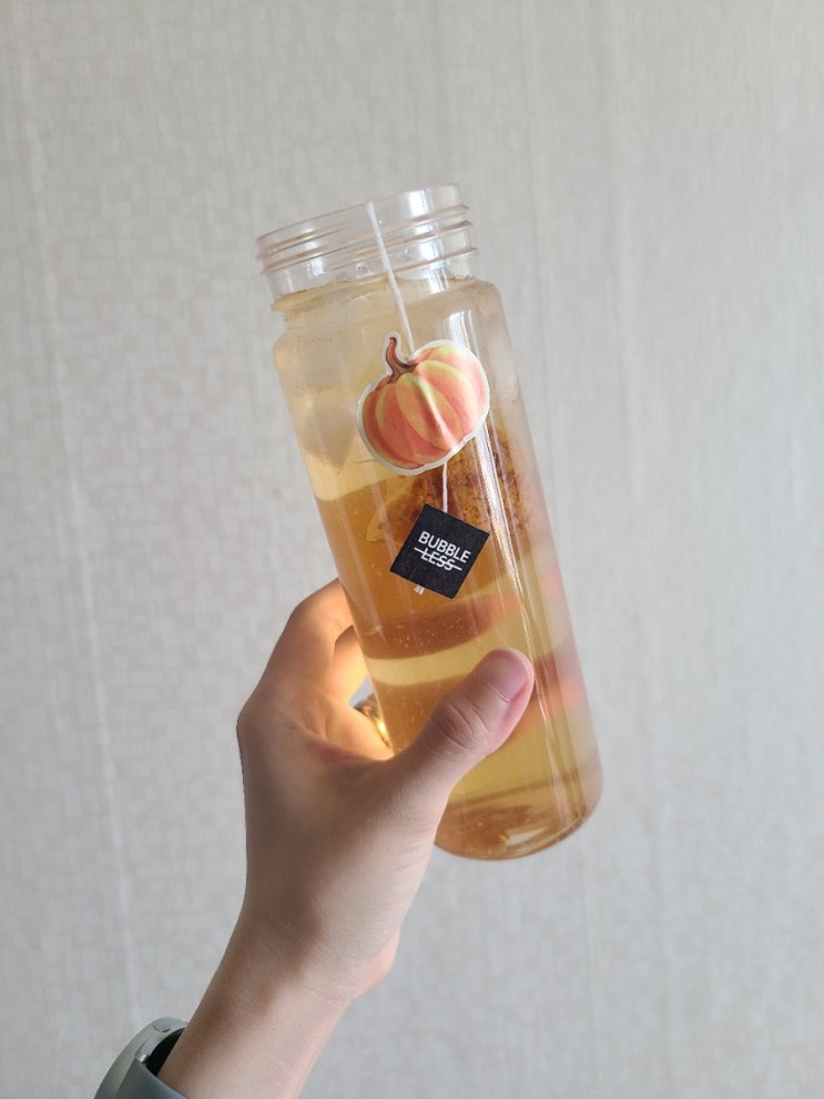 임산부 호박티 추천! 국내산 늙은호박 100% 버블레스펌킨브이 호박티 리뷰