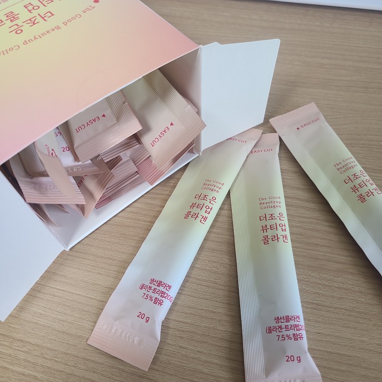 더조은팜 저분자어류콜라겐펩타이드 콜라겐젤리스틱으로 탱탱한 피부 만들기