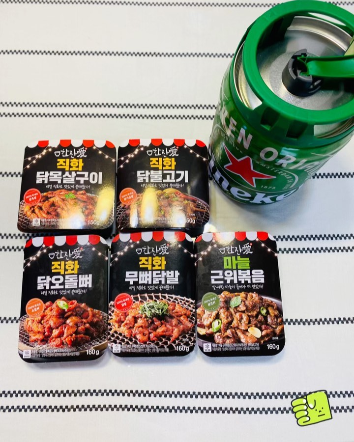 hosun84 on Instagram: “#협찬 술 안주엔 한잔애 수요일은 술먹는 날 간편하게 냉동 안주로 홈술했어요 한잔애 직화 냉동 안주 5종으로 간단히 푸짐하게 100% 국내산 닭고기만을 사용해 만든 냉동
