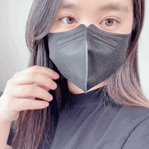 라끄벨 세부리형 마스크 블랙! 국산 KF94 제품이라 편하고 안심이에요.