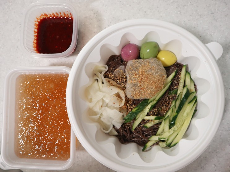 제주 노형동 배달 맛집 가벼운 점심메뉴로 제격인 한라냉면