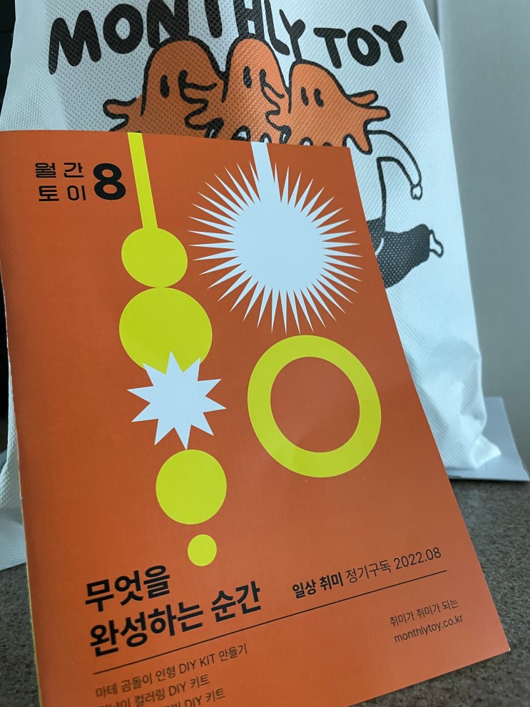 월간토이 정기구독 8월 [무엇을 완성하는 순간]