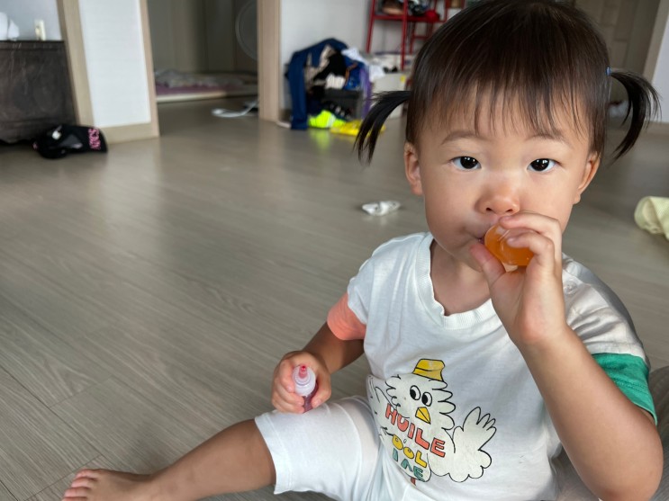 20개월 아이와 집콕육아 물들이기 미술놀이하기