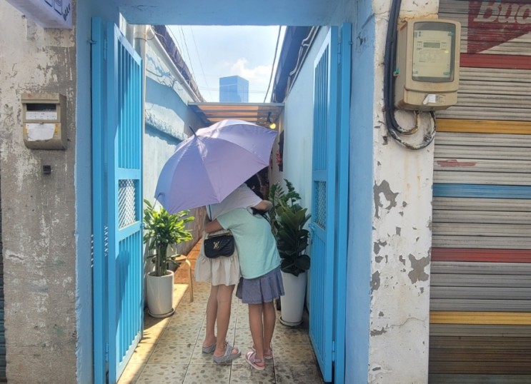크로커다일 암막장우산 자동이라 편리해요