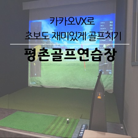 평촌골프연습장 깨끗하고 주차가능한 곳 카카오VX 설치는 기본