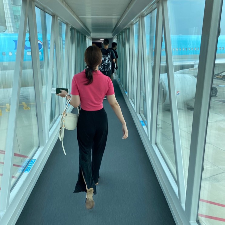 [발리&싱가포르 신혼여행⑦] 발리 입국편 / 대한항공 직항(덴파사르 발리) 후기, 기내식, 좌석, 셀프 체크인, 발리 입국 심사 정보 최신(7.30기준)