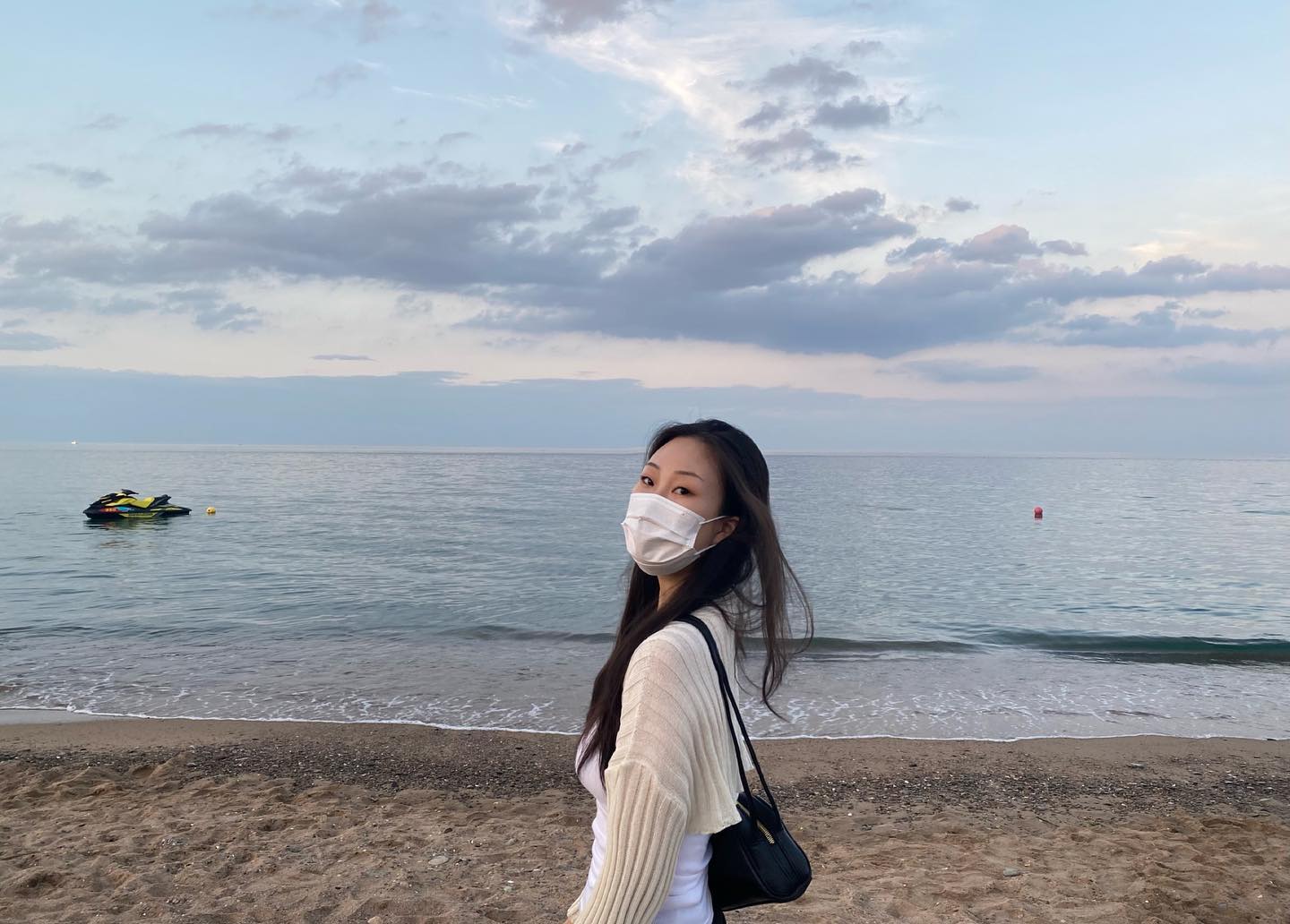 Behind
