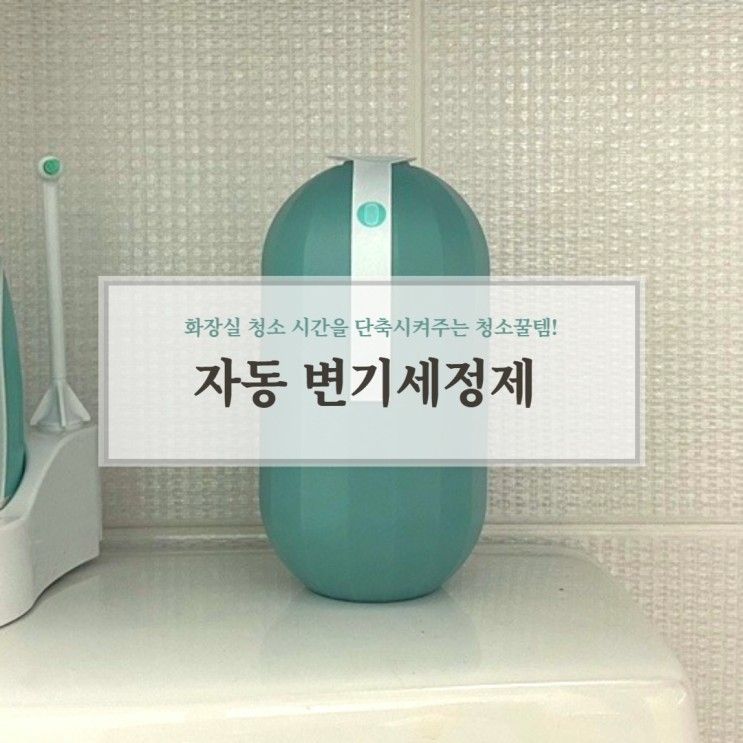 라이프스탠다드 자동변기세정제로 화장실 청소 시간을 단축해요!