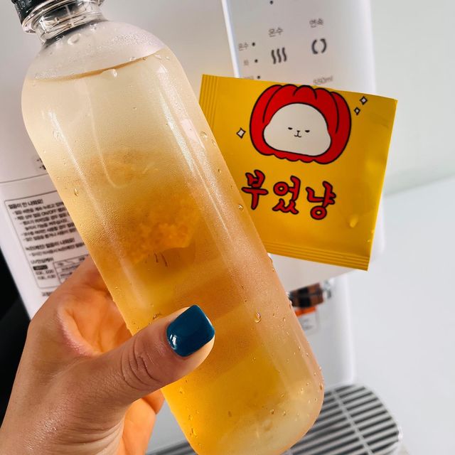 김류아 on Instagram: "#광고 ⭕부었냥 1. 국내산 늙은 호박 100% 사용 　늙은 호박에는 비타민C, 베타카로틴 성분 풍부 　식이섬유, 페놀산 성분 풍부 2. 성분분해성 티백 / 방부제, 색소, 설탕, 인