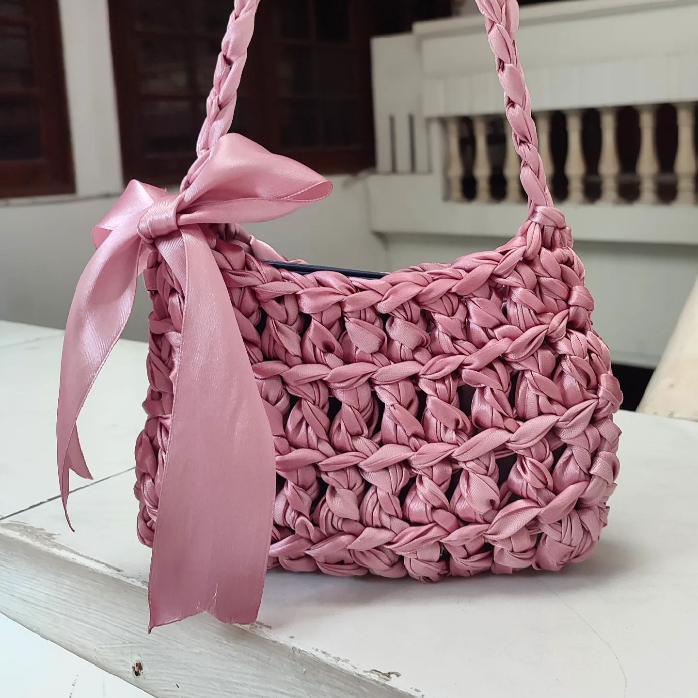 crochet ribbon party bag 🎀

price: 100k
available other colors 🎨

order through dm or shopee
shopee link in bio 🏷️