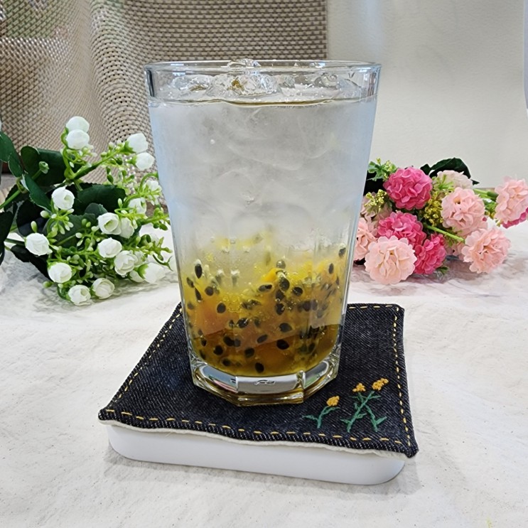 패션후르츠 망고청 만들기 냉동 백향과 냉동 망고 사용 (망고/패션후르츠 효능)