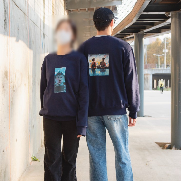 오라운드에서 커스텀 맨투맨 등 나만의 굿즈 만들기