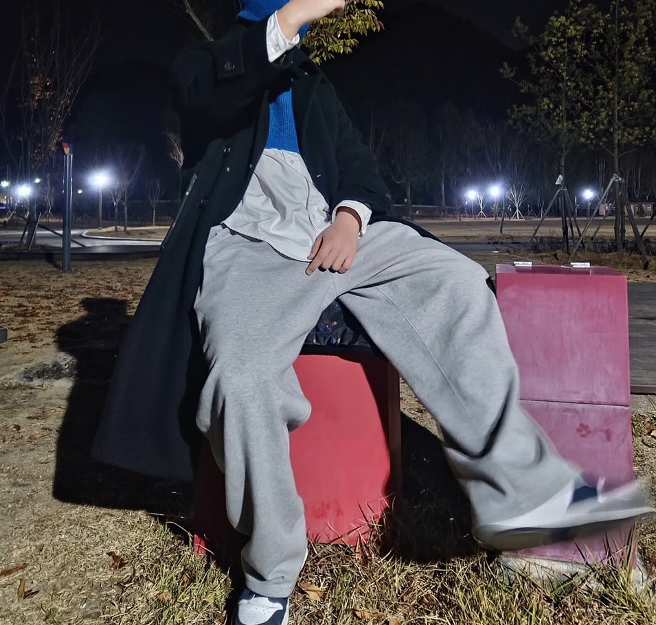 코트 입어도 저녁은 춥네요 감기 조심