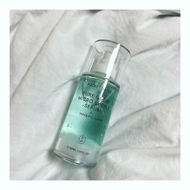 ๑･̑◡･̑๑ on Instagram: "#제품제공 #pocketpaper 🔹퓨어 글로우 마이크로 버블 세럼 #바다세럼 맑고 깨끗한 바다의 톳을 사용해 끈적임 없이 산뜻한 여름철 스킨 케어로 최고. 🌟향기도 강하