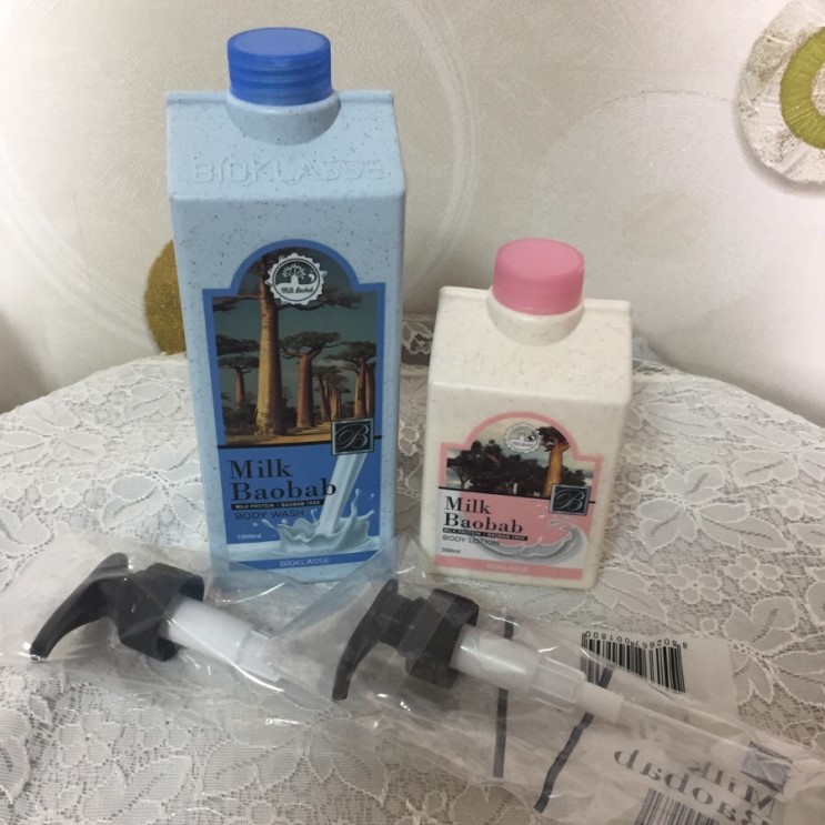 [비오클라세]밀크바오밥 오리지널 바디워시와 바디로션 추천합니다