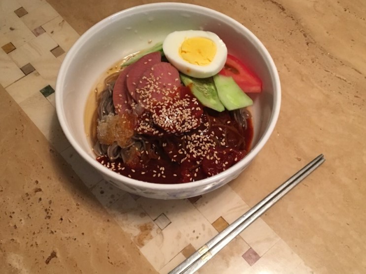 100% 제주 순메밀면 새콤달콤 없던 식욕도 생기네