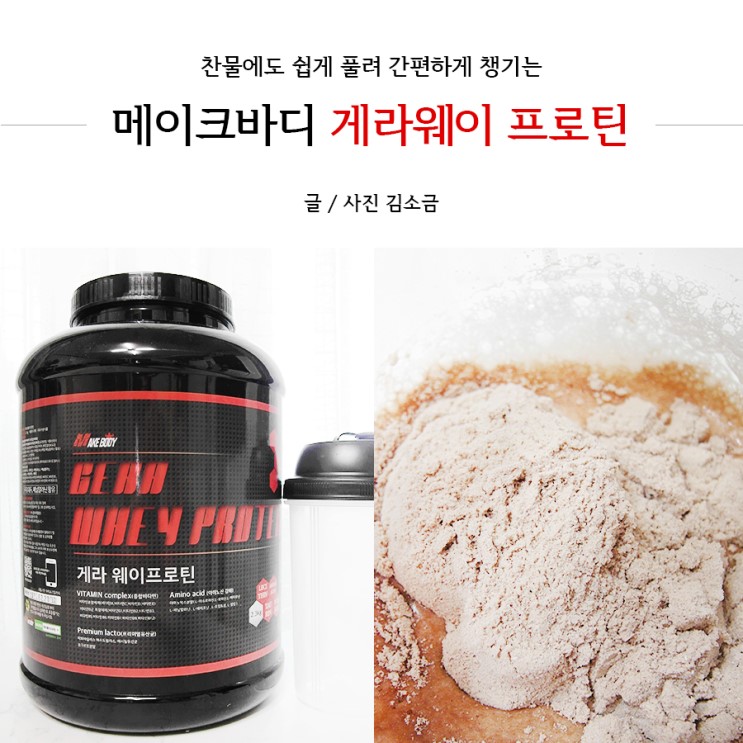 헬스보충제 추천 메이크바이 게라웨이 프로틴