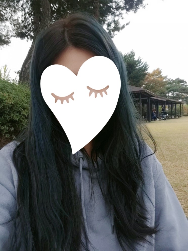산본미용실 두빗살롱에서 애쉬블루 염색 뿜뿜!